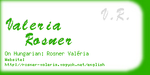 valeria rosner business card
